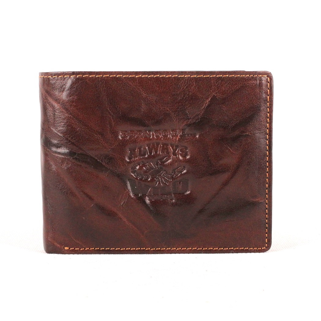 hnědá pánská kožená peněženka Always Wild N992-BC