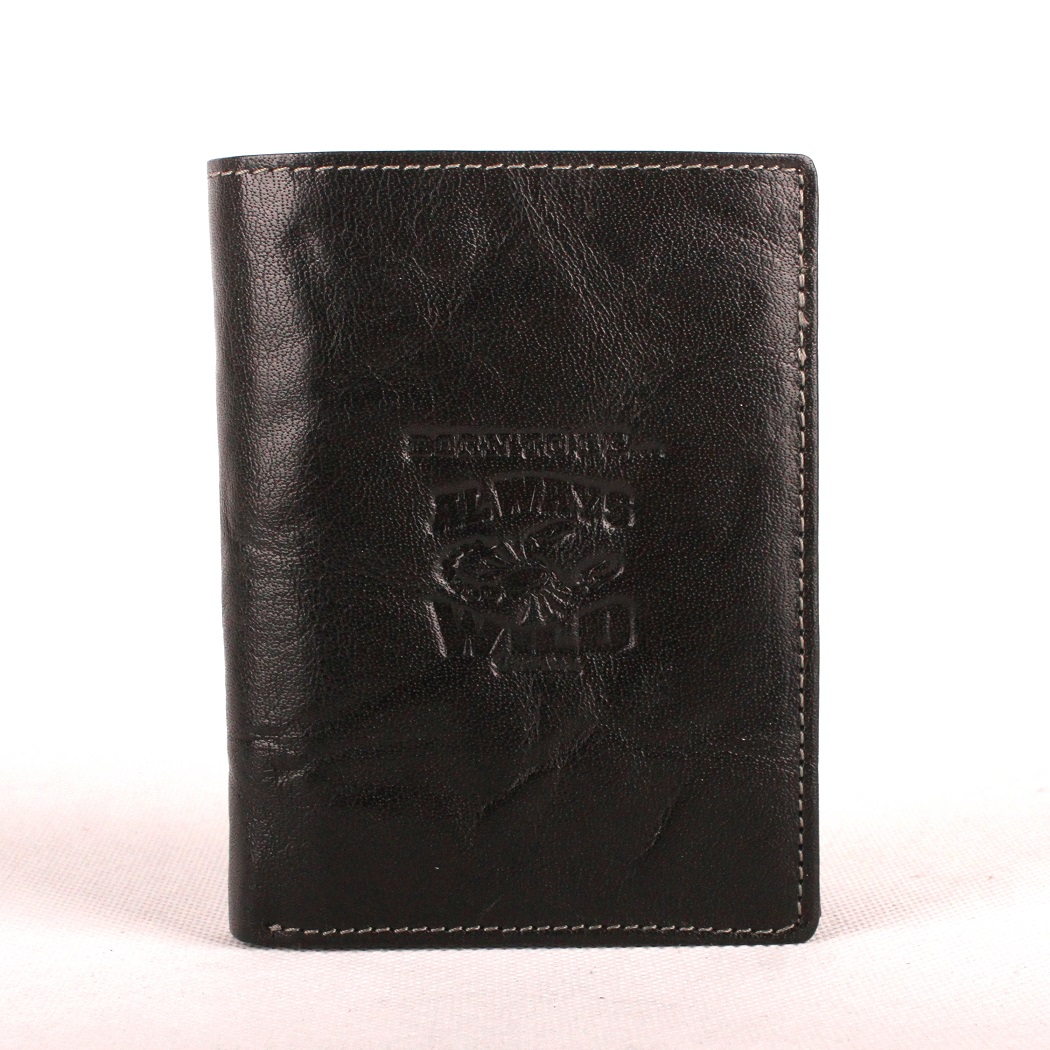 Černá pánská kožená peněženka Always Wild N4-BC se štírem