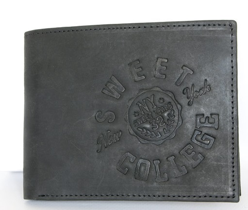 Černá pánská kožená peněženka Sweet Years 32