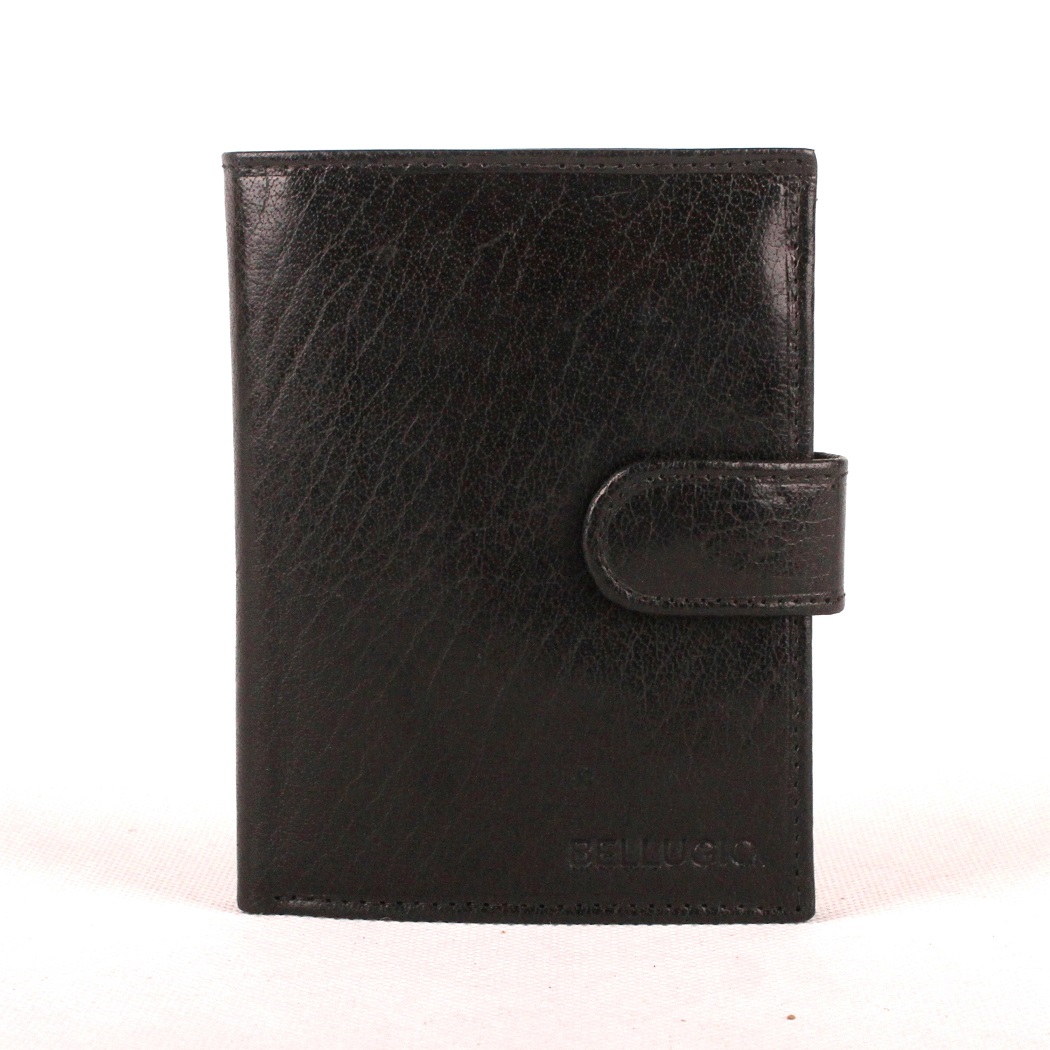 Černá kožená pánská peněženka Bellugio