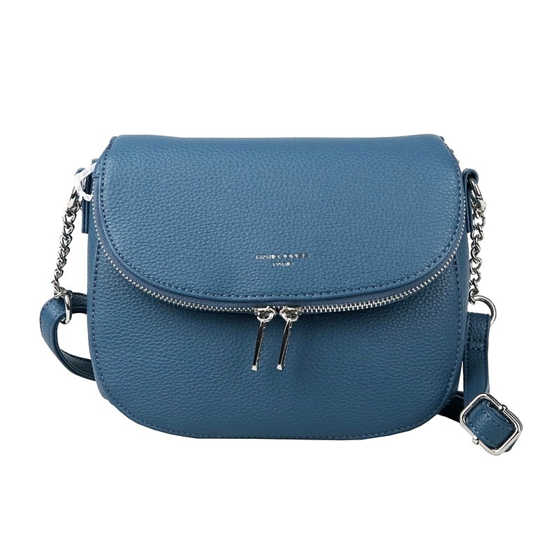 Malá modrá crossbody kabelka David Jones 6747-1F