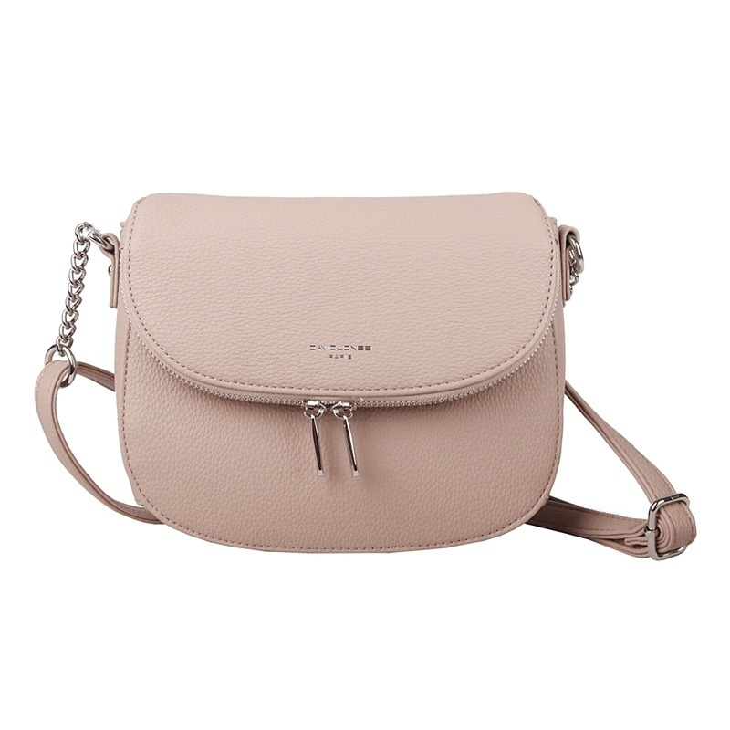 Malá pudrová crossbody kabelka David Jones 6747-1F