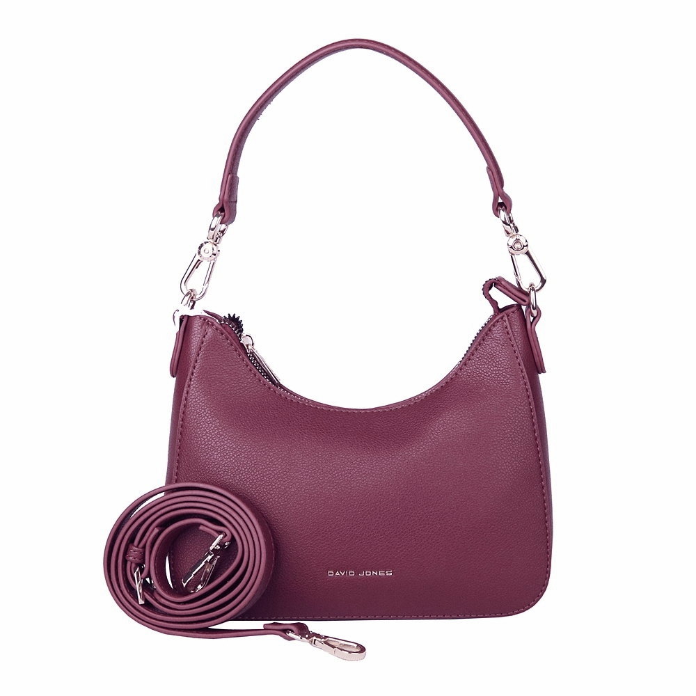 Malá vínová kabelka na rameno i crossbody David Jones CM7147