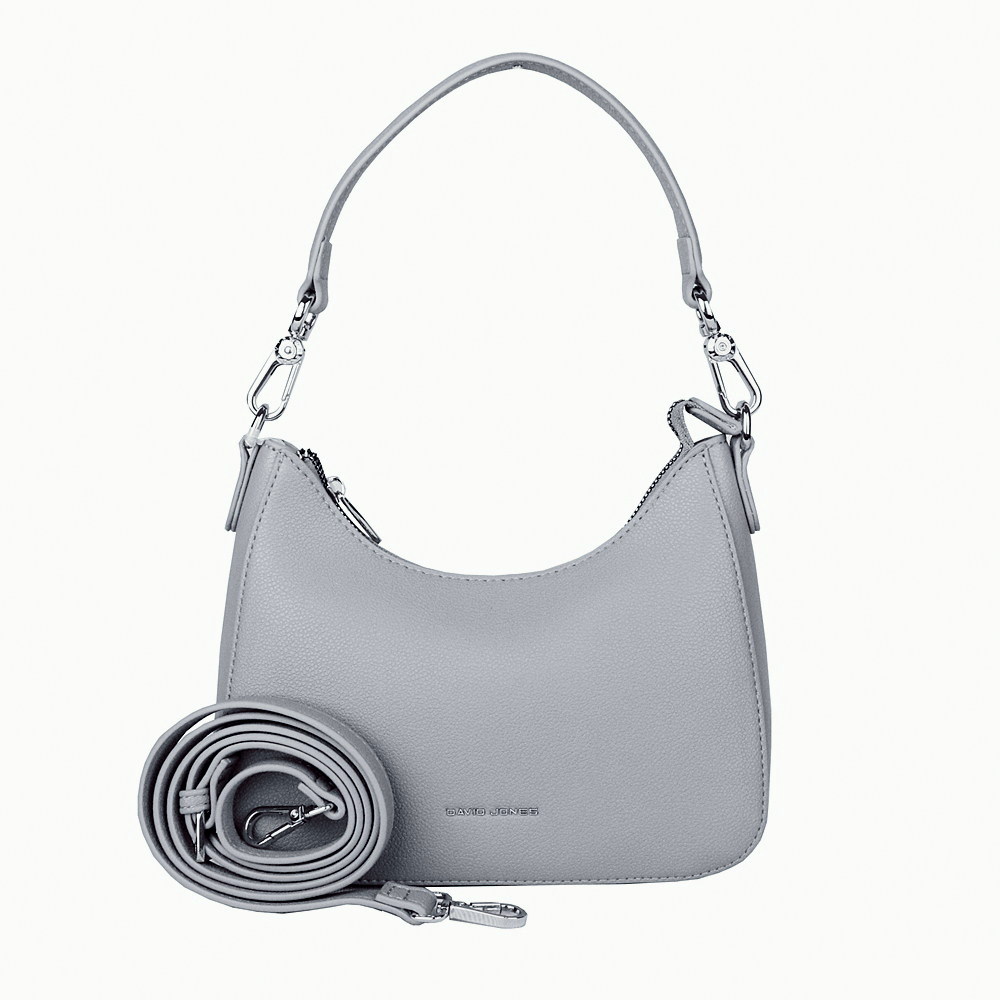 Malá šedá kabelka na rameno i crossbody David Jones CM7147