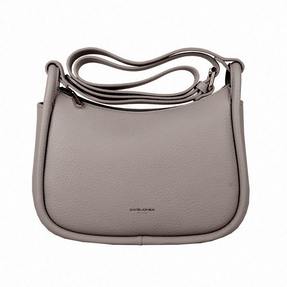 Střední hnědo-šedá crossbody kabelka David Jones 7164