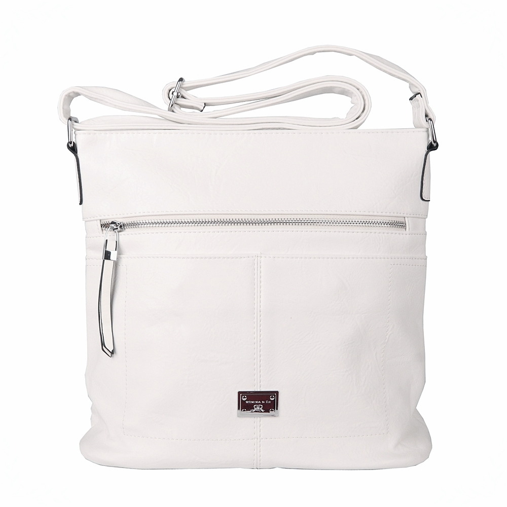 Střední bílá crossbody kabelka ROMINA & CO D548/25