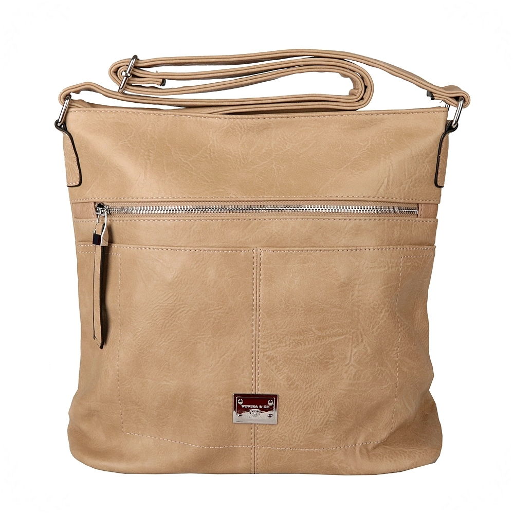 Střední hnědá crossbody kabelka ROMINA & CO D548/25